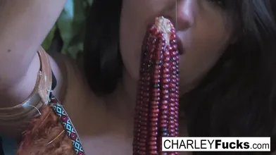 Charley Chase cums all over