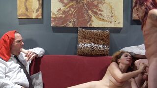 Kiki fucks a hippie in front of her boring husband