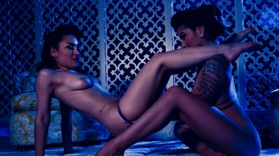Blue velvet lesbians with Kayla Jane and Gabriella