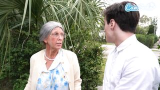 Horny Grandma Public Sex, Granny Squirts After Massive Orgasm From Helpful Stranger