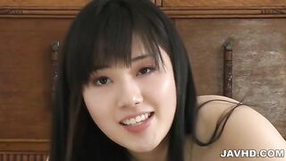 Appetizing buxom sweetie Azusa Nagasawa sucks with real pleasure