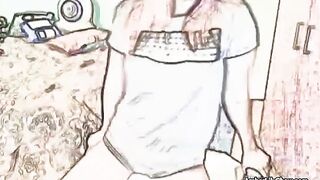 Cartoon AmberLily Sucks & Fucks BIG Toys