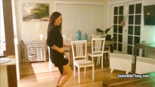 Wife stripping for a stranger