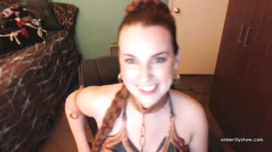 AmberLily As Slave Leia