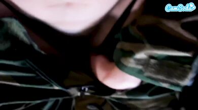 Big Boob Solider Girl Fingering Her Pussy While Alone In Quarters
