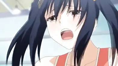 Horny campus, comedy anime clip with uncensored group, big tits scenes