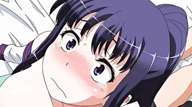 Horny romance anime clip with uncensored big tits, bukkake scenes