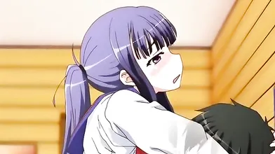Horny romance anime clip with uncensored big tits, bukkake scenes