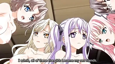 Crazy comedy anime clip with uncensored group, big tits, bdsm scenes
