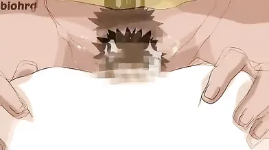 Horny comedy, romance anime clip with uncensored anal scenes