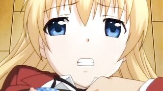 Incredible romance anime movie with uncensored big tits, group scenes