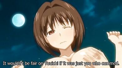 Horny romance anime video with uncensored big tits, group scenes
