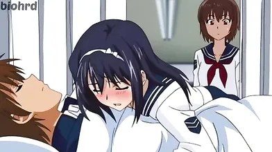 Exotic romance, campus hentai clip with uncensored big tits, creampie scenes