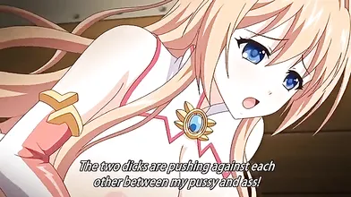 Horny fantasy anime video with uncensored big tits, anal, group scenes