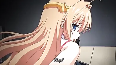 Horny fantasy anime video with uncensored big tits, anal, group scenes