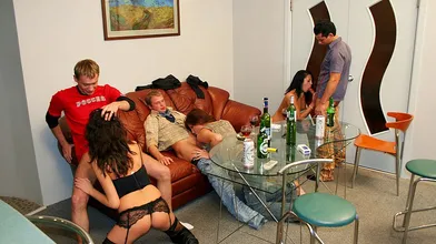 Incredibly hot students sex in the kitchen