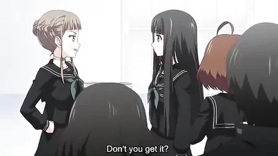 Horny drama, thriller anime movie with uncensored big tits, bondage scenes