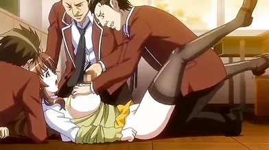 Incredible adventure, campus anime video with uncensored big tits, group, bondage scenes