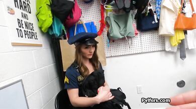 Busted stealing goods in fake cop uniform