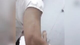 Chinese milf maid gives super quick blowjob
