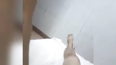 Chinese milf maid gives super quick blowjob