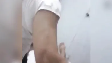 Chinese milf maid gives super quick blowjob