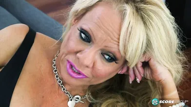 Big tits and fishnet stockings