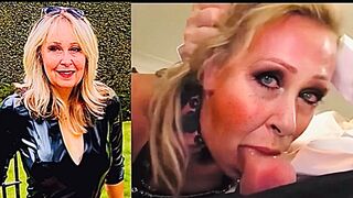 Slut Wife Deepthroats Cock Sucking Off
