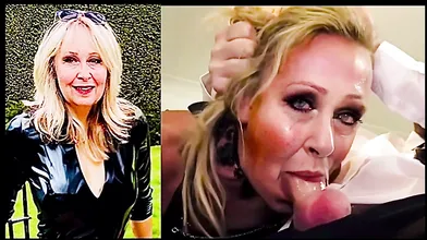 Slut Wife Deepthroats Cock Sucking Off