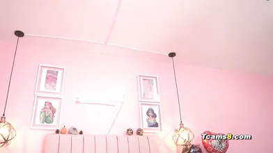 Busty Sissy trap gently stroke her big cock