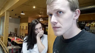 Need of cash make boy eager to let stranger nail his girl