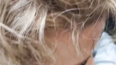 Slut Swallowing Cumr on a Tour Bus