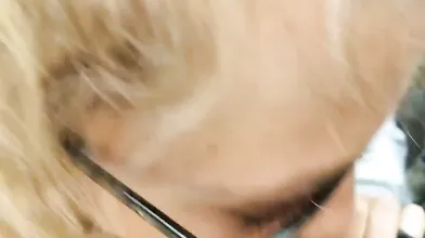 Slut Swallowing Cumr on a Tour Bus