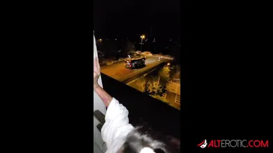 Gorgeous alt chick Lucy ZZZ fucked in the window