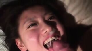Chinese Girlfriend Swallow Cum