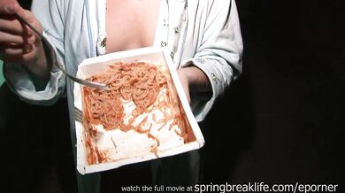 Smoking And Eating Naked