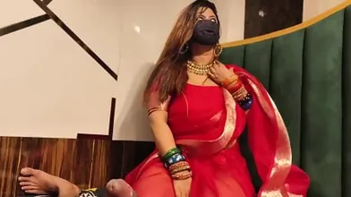 Indian Stepmom Caught Her Stepson Jerking With Her Panties And Fucked Her