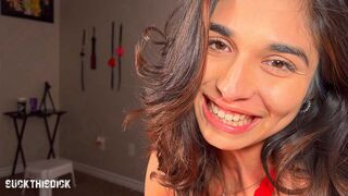 Hot Latina Teen Newcomer Reina Rae Teary Eyed Blowjob & Fucked Hard