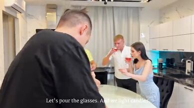 Christmas Student Creampie Orgy&period; Full in Sheer