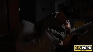 Guy Consoles Scared Stepsister by Thrusting Cock into Her Pussy