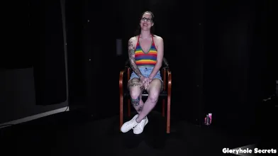 Gloryhole Secrets - Inked Babe Gives Many Blowjobs At The Gloryhole - Nikki Zee
