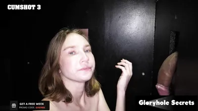 Gloryhole Secrets - Gorgeous Blonde Stretches Her Mouth For A Good Blowjob - Claire Blonde