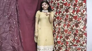 Rupali Indian Girl In Shalwar Suit Stripping Show