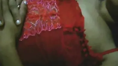 Indian Aunty In Red Nighty Naked Ready For Hot Sex