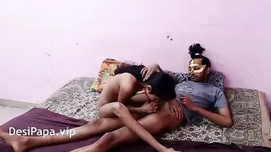 Indian Couple In Their Love Time Sucking and Fucking