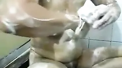 indian gujju bhabhi bathing under shower and showing her