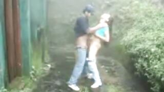 British Indian couple fuck in rain storm at hill station