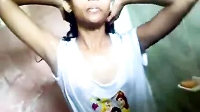 indian teen in shower with her bf