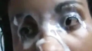 Indian girl blows with cum covered fac