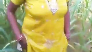 Indian fuck in a corn camp